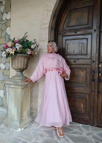 Pembe Bohem Uzun Salaş Kadın Takım