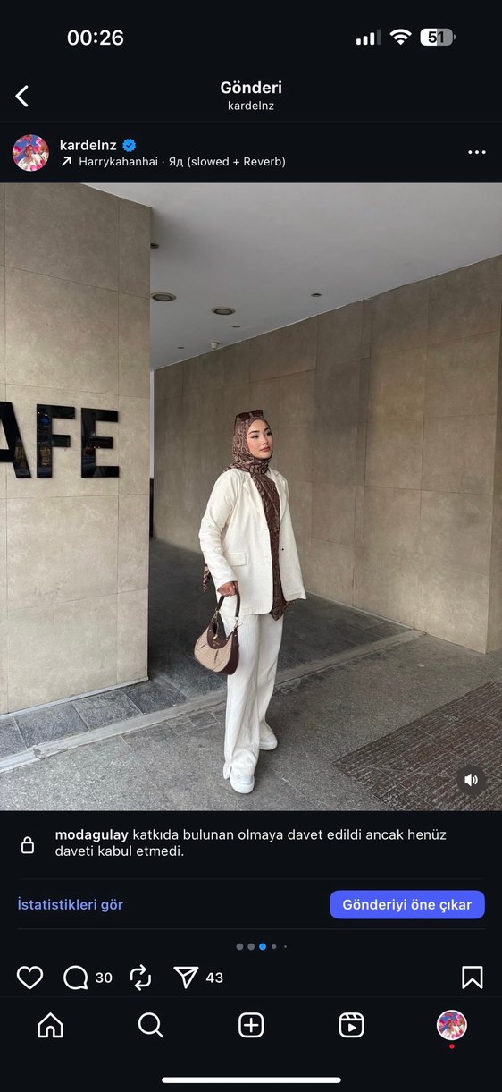 Kadın Çizgi Desenli Blazer keten - Görsel 4