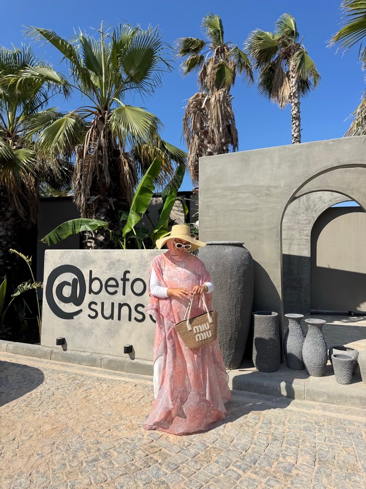 Bohem Tarz Pastel Bağlama Desenli Uzun Elbise - Görsel 2