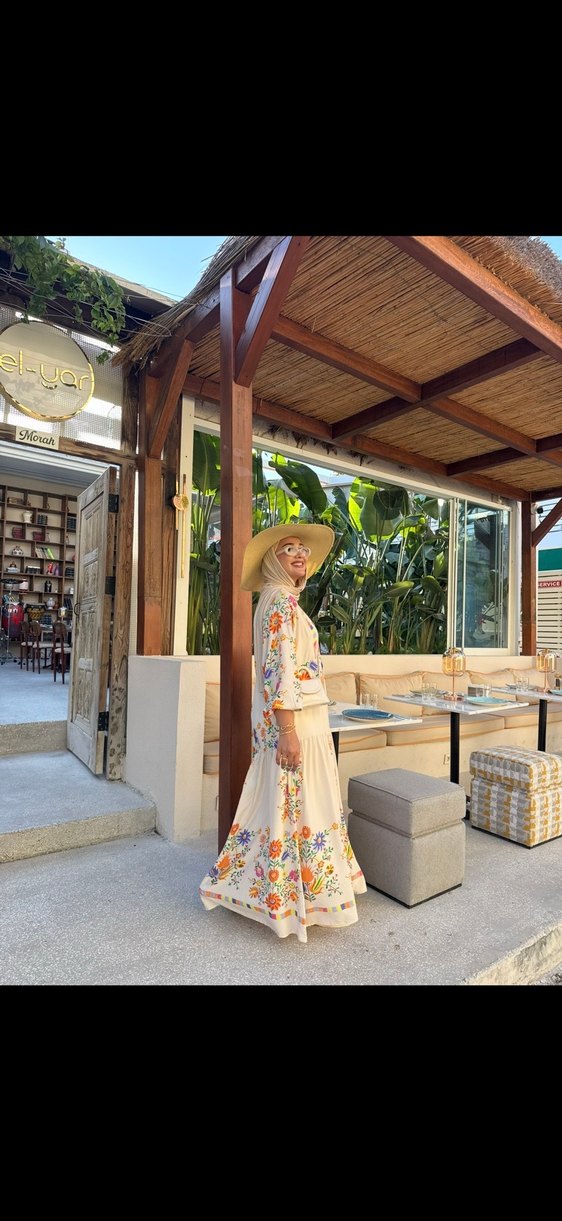 Çiçek Desenli Bohem Uzun Elbise - Görsel 3