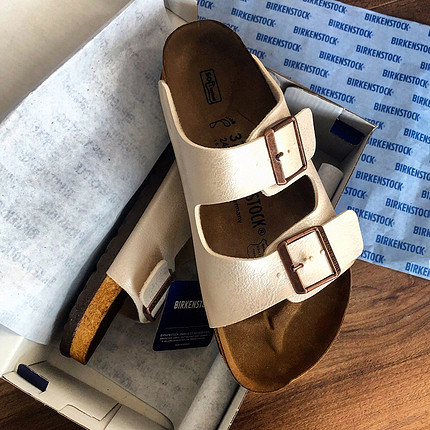 37 Beden ten rengi Renk Amerikadan Birkenstock Arizona Modeli Terlik 37 Numara