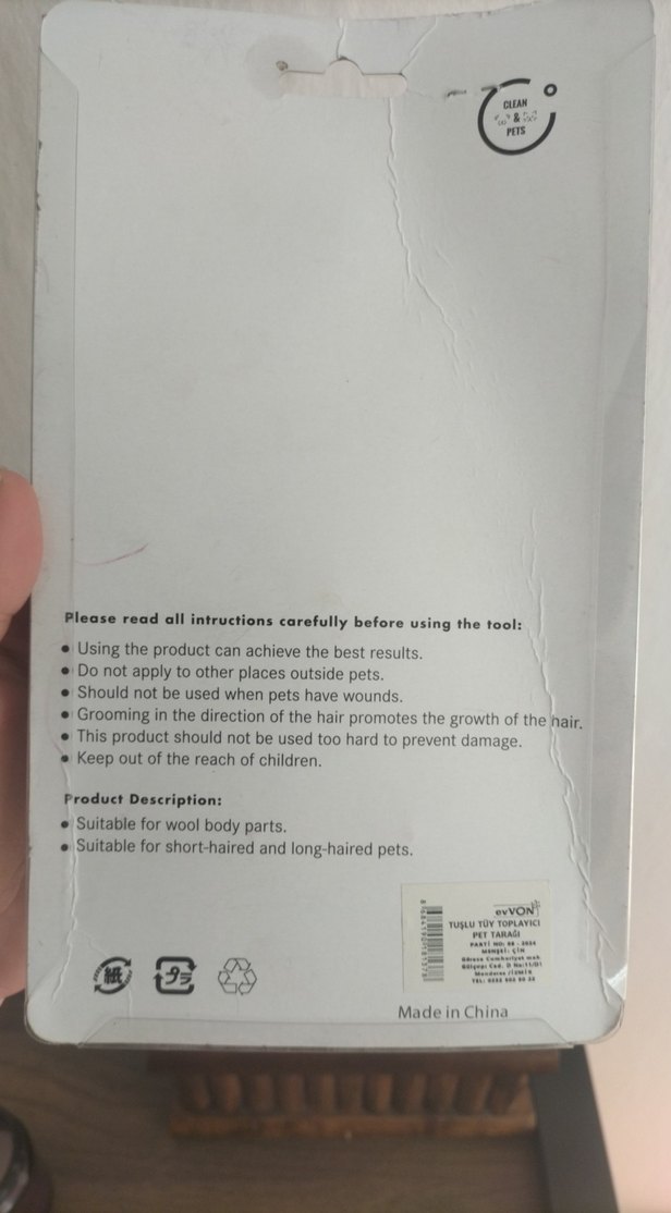 Kedi ve Köpek Tüy Tarağı - Görsel 3