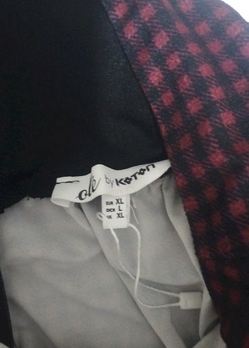 Koton Bordo Pilili Midi Etek