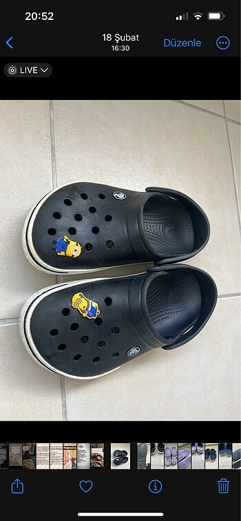Crocs terlik siyah