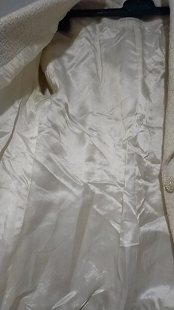 38 Beden beyaz Renk Şık ceket