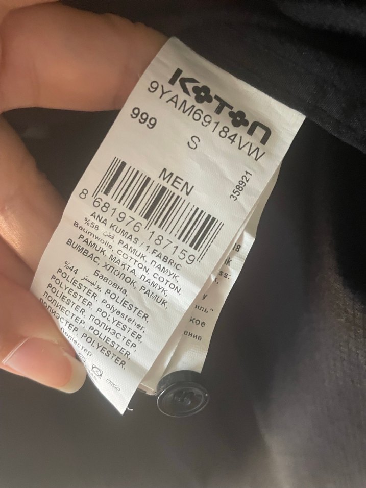 Siyah Erkek slim fit Gömlek, Düğmeli, Uzun Kollu - Görsel 4