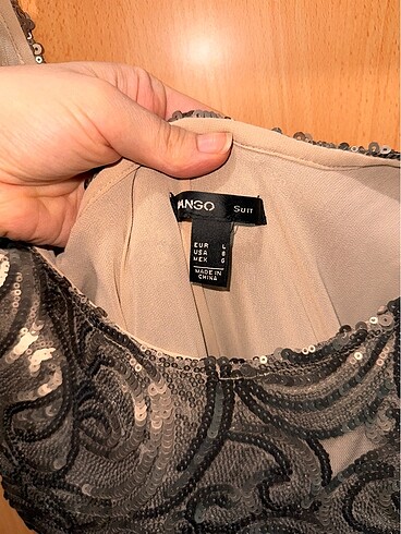 Mango payetli elbise - Görsel 5