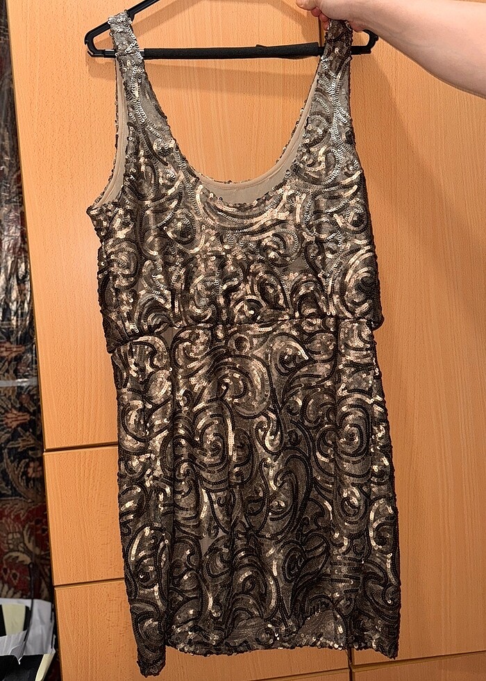 Mango payetli elbise - Görsel 3