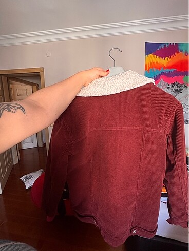 m Beden bordo Renk Stradivarius ceket