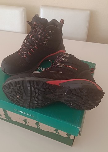 37 Beden siyah Renk Lumberjack Siyah Outdoor Kadın Bot