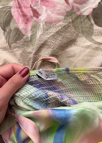 Bershka Pastel Renkli Mini Tie-Dye Büstiyer