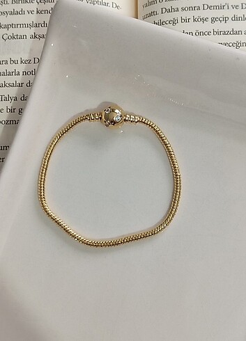 ithal rodyum kaplama pandora bileklik 19 cm