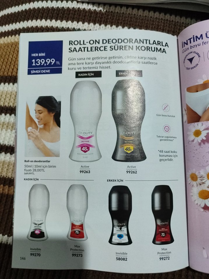 Avon Onduty Invisible Kadın Roll-On 48 Saat - Görsel 2