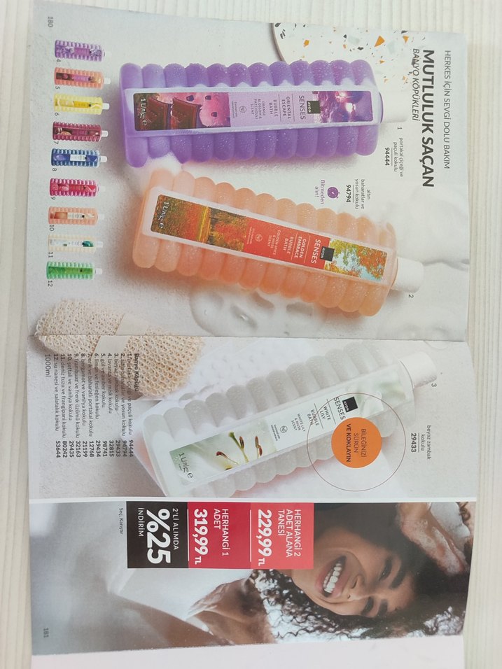 Avon Senses 6 Farklı Duş Jeli 1000 ml - Görsel 2