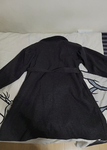 universal Beden Koyu Gri Kadın Kaban