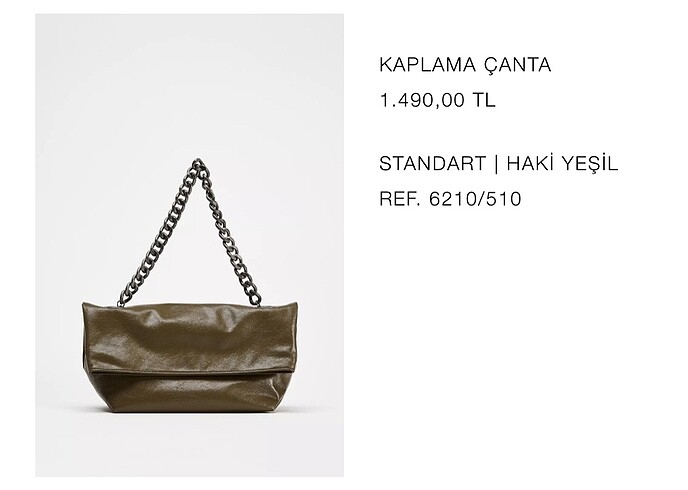 Zara Zara Haki çanta