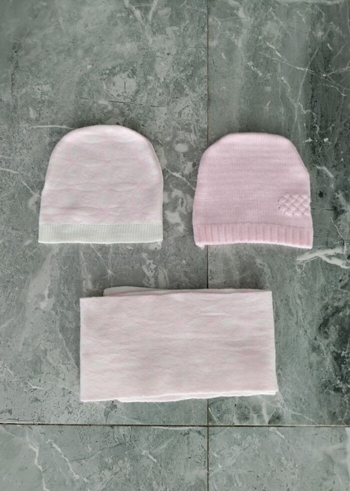 Bebek atkı bere takımı  - Görsel 2