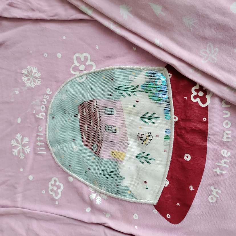 Kız Çocuk Uzun Kollu Baskılı Pijama Takımları - Görsel 3