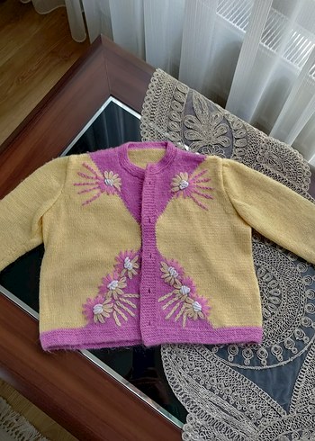 kız çocuk örgü ceket - Görsel 2