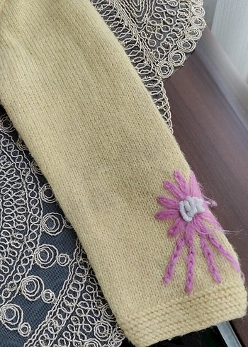 kız çocuk örgü ceket - Görsel 3