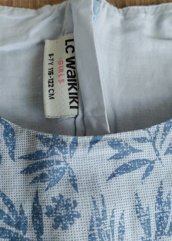 Kız Çocuk Pembe Fırfırlı Kısa Kollu Elbise - Görsel 6