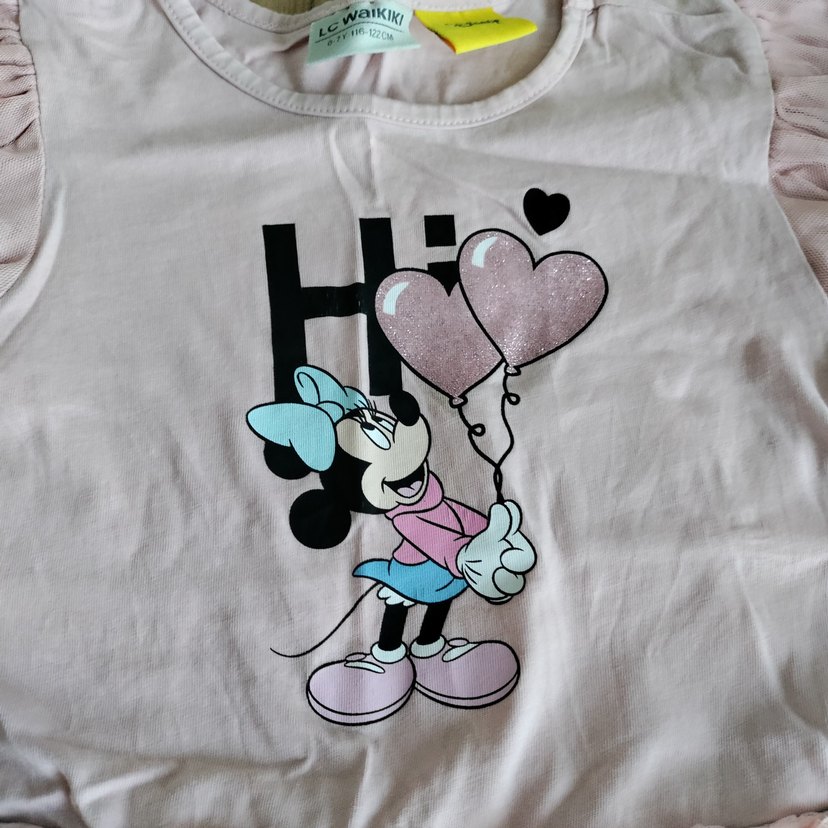 Kız Çocuk Pembe Fırfırlı Kısa Kollu Elbise - Görsel 4