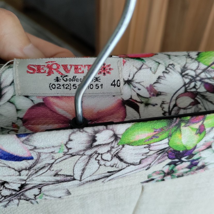 Nakış Detaylı Beyaz Uzun Kadın Etek - Görsel 4