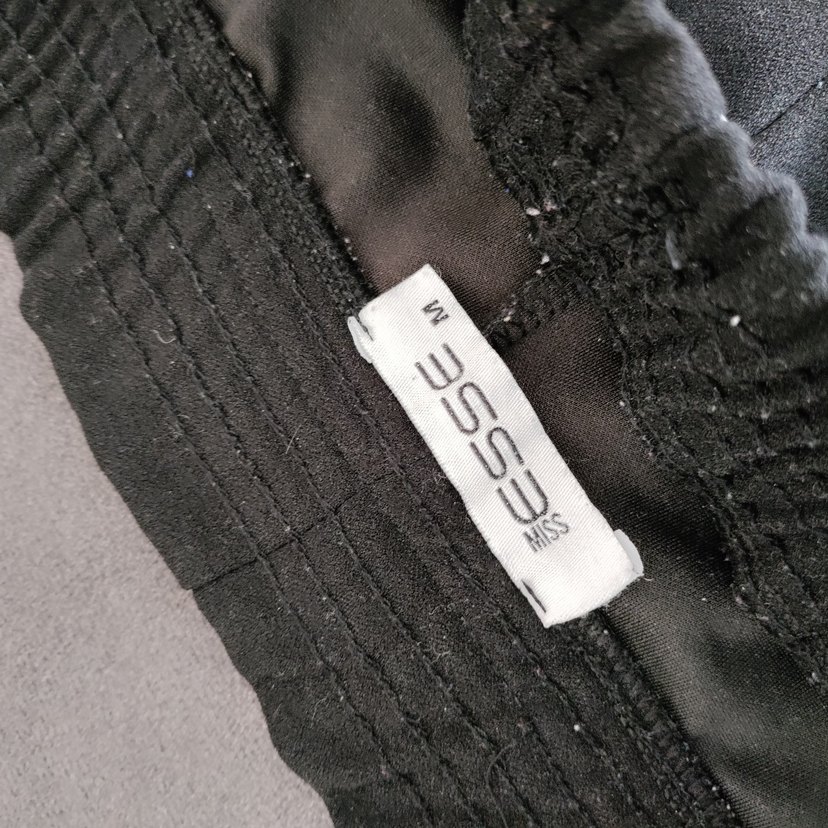 Siyah Rahat Kesim Kadın Kumaş Pantolon - Görsel 4