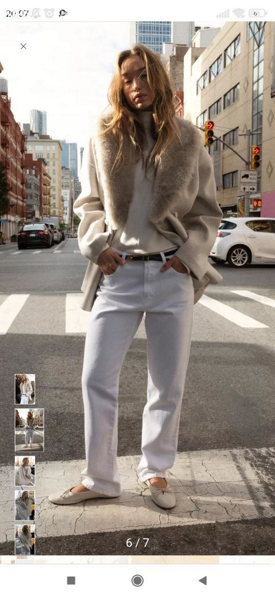 Gri Suni Kürklü Midi Boy Rahat Kesim Kadın Mont - Görsel 5