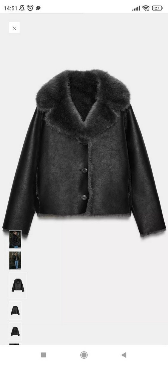 Gri Kadın Suni Kürk Ceket - Görsel 4