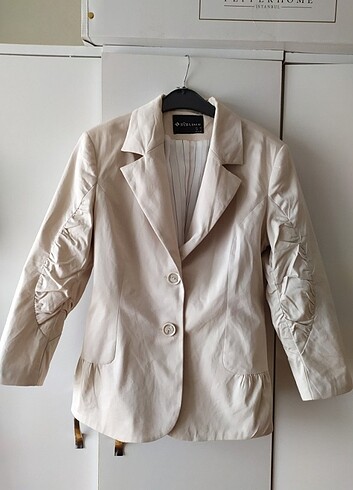 Ceket krem blazer 