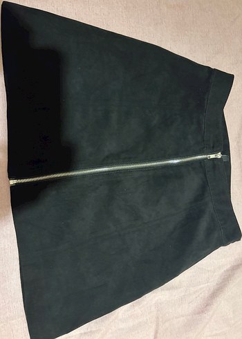 H&M Siyah Suet Mini Etek