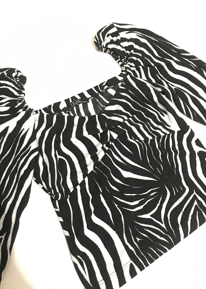 Zebra desenli bluz - Görsel 3