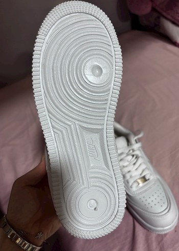 Beyaz Bağcıklı Kadın Spor Ayakkabı - Görsel 2