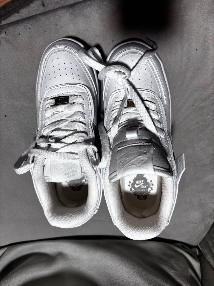 Beyaz Bağcıklı Kadın Spor Ayakkabı - Görsel 5