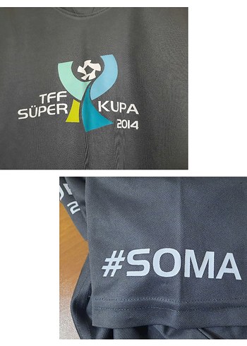 s Beden gri Renk TFF Süper Kupa 2014 Tişörtü