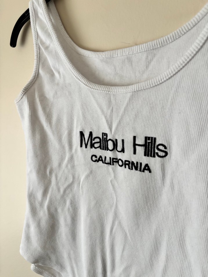 Beyaz Baskılı İnce Askılı Body - Görsel 2