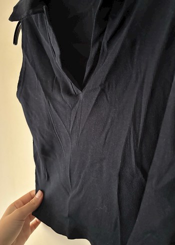 Lacivert Kolsuz Kısa Keten - Görsel 2