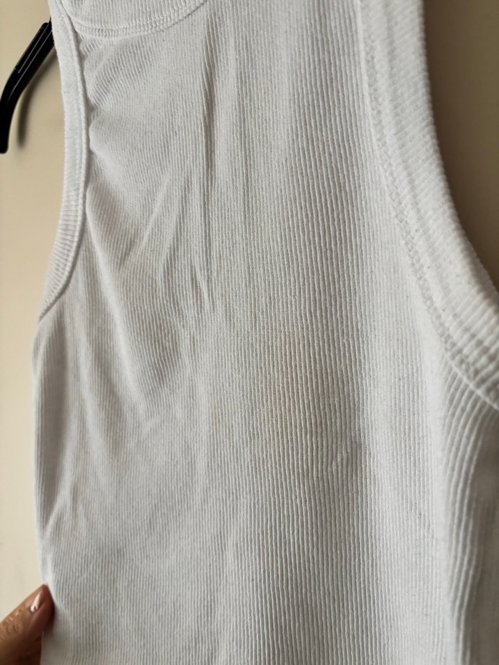 Beyaz Yüksek Yakalı  Kadın Atlet - Görsel 2