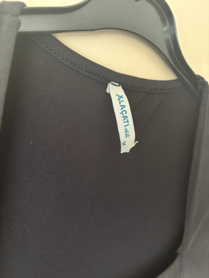 Siyah çıtçıtlı Kolsuz Body - Görsel 3