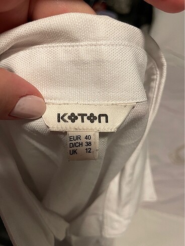 Koton KADIN BEYAZ KLASİK GÖMLEK