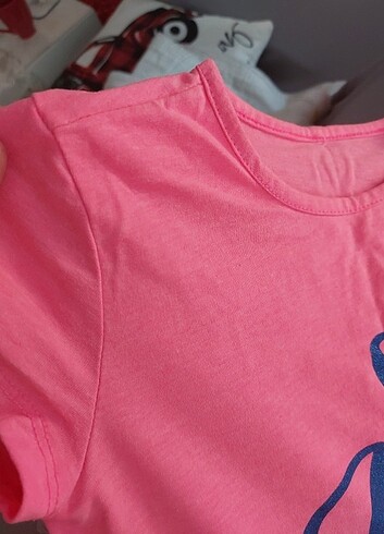 Defacto Fosforlu kız çocuk t shirt