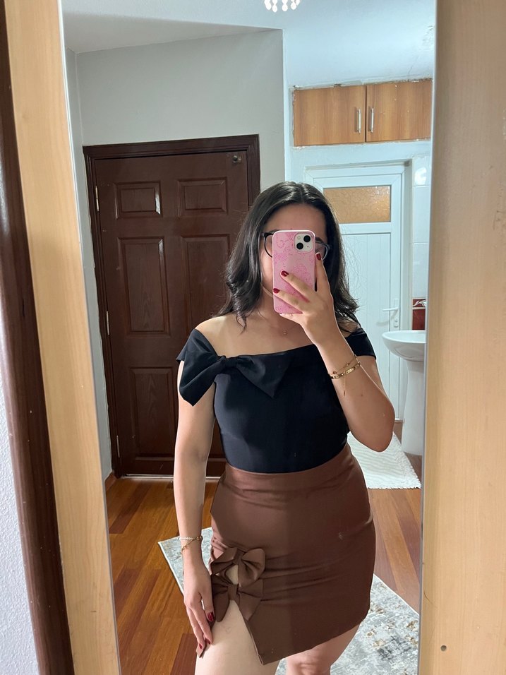 Fiyonklu korse bluz - Görsel 2