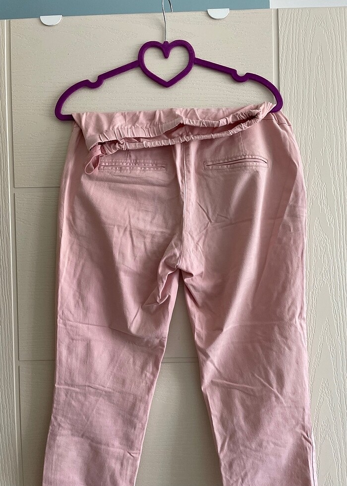 Toz pembe hamile pantolonu - Görsel 4