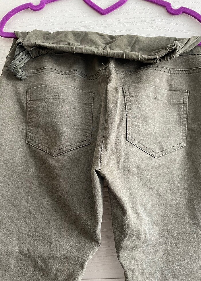 Yeşil hamile pantolonu - Görsel 5