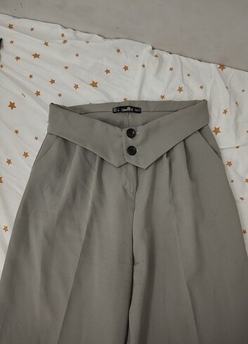 Kemerli kumas pantolon