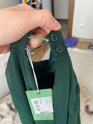 Yeşil abiye elbise - Görsel 5