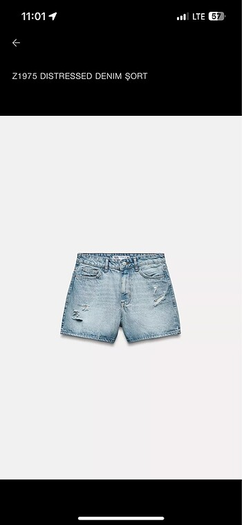 Zara denim kot şort