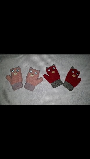 2 çift bebek eldiveni içi yün