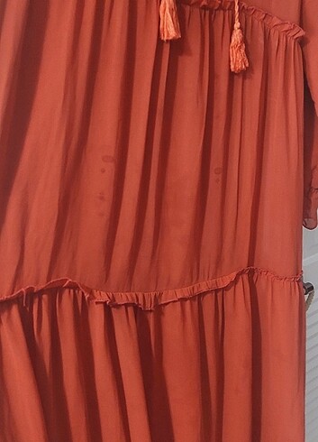 m Beden kırmızı Renk Tullü elbise
